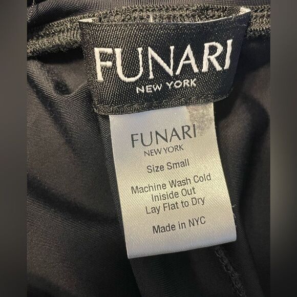 FUNARI LEGGINGS w/FAUX LEATHER POCKETS Size S - Picture 5 of 6